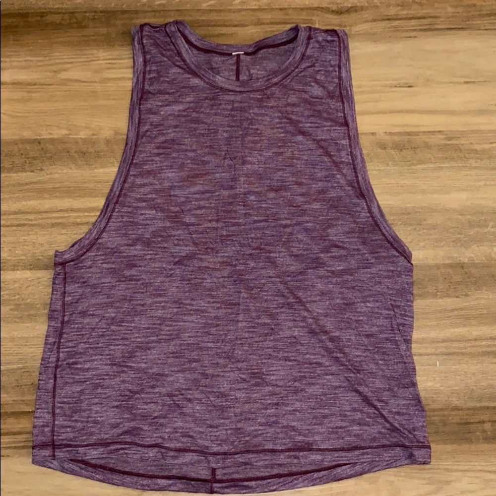 lululemon athletica Purple Heather Muscle Tank Top